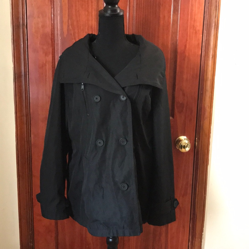 London Fog Black Rain coat
